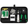PhoneThrone TESTER CAVO DI RETE LAN RJ45 RJ11 RJ12 + PINZA CRIMPATRICE + PLUG ETHERNET