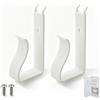 BlitzPro Supporto per router per cruscotto Hager - Montaggio su piastra perforata regolabile, fissaggio stabile in scatola elettrica organizer rete domestica kit con viti, facile da installare (2 pezzi, bianco
