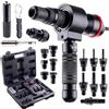 TC TECHNIC Rivettatrice per rivettatrice, chiave a bussola, adattatore per cacciavite Cr-Mo, compatibile con dadi in acciaio, acciaio inox e alluminio, M3, M4, M5, M6, M8, M10 M12 2,4 mm - 6,4 mm