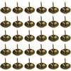 GALPADA Borchie Tappezziere Anticate Rotonde 10x15 Mm, 100 Pezzi | Ferro Color Caffè, Testa Grande, Finitura Classica, per Arredamento Fai da Te