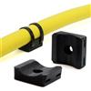 Chicken Cooper Fascette per cavi a vite, ad alta resistenza, resistente ai raggi UV, per un rapido montaggio su piastre, pareti o profilo in alluminio, adatto per diversi cavi, tubi, cavi (D40 S 36 mm x 41 mm, 16