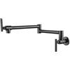 JHXHFJXZ Rubinetto for lavello da cucina a parete, miscelatore singolo for acqua fredda, girevole a 360°, beccuccio pieghevole, rubinetto in ottone Design senza perdite(61211M)