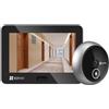 EZVIZ CP4 Lite 2K+ Spioncino Digitale Wi-Fi 4MP Schermo Colori 4, Argento | Batteria 4600mAh, Rilevamento Movimento PIR, Audio Bidirezionale, Visione Notturna, Campanello Integrato, 2.4GHz