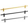 Generic Ringhiera per Mensole in Alluminio, Barra Decorativa Anticaduta e Bordo ei Protezione per Libreria, Mobile ea Cucina, Cantinetta, Armadio e Scaffali Espositivi Moderni(Nero,60cm)