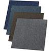 KARAT Piastrelle in moquette Bohemia - Adesivi - 50 x 50 cm - Antistatico - Piastrelle in moquette (marrone)