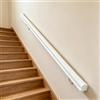 Kifezk 120 cm Corrimano per Scale In Legno, Ringhiera antiscivolo con staffe | Ringhiera per Scale, Staffe Incluse, Uso Interno, Design Antiscivolo，kit completo, per corridoio, villa, edificio, soffitta