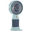Vilgftyiet Mini ventilatore portatile con ricarica USB e supporto per telefono, design cartone animato, piccolo ventilatore portatile per viaggi e ufficio, 16 x 87 cm ventilatore compatto in ABS (colore casuale)