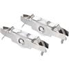 QUARKZMAN x 2pz 8mm Porta Scorrevole Pulegge Vetro Doppi Rulli Argento | Ruote, per Cucina Finestra Armadietto Schermo Porta Cancello