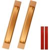 FINELYCR 2 Pezzi Maniglia Porta Scorrevole, Autoadesivo Maniglie per Mobili Cucina, 180 mm Maniglie Armadio Camera da Letto, D'oro, per Armadi, Porte Scorrevoli, Porte per Balconi