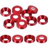 M METERXITY 10-Pack Rondelle Di Finitura A Testa Svasata M8, Diametro Foro 0.31/8mm Lega Di Alluminio Rondella A Coppiglia Per Testa Vite Per Partili/Viti RC/Auto/Moto/Componenti