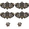 Gutol 4 confezioni di pomelli per mobili antichi vintage, maniglie retrò, accessori per ferramenta in bronzo