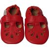 Dotty Fish Scarpe primi passi in pelle con barra a T per bambina, suola in gomma antiscivolo