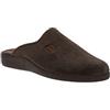 Valleverde pantofola uomo in velluto marrone 31800-MARRONE