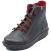 Jungla 7564 Alaska Cafe Tronchetti per Donna in Pelle Marrone allaccio rapido