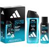 adidas Cofanetto regalo adidas Ice Dive con Docciaschiuma (250ml) e Deodorante spray per il corpo (150ml)