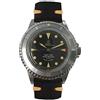 Walter Mitt Royal Marine Diver Acciaio Automatico Nero Argento Pelle Orologio Unisex
