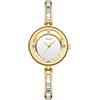 OIDEA Orologio da polso da donna con cristalli e strass: analogico al quarzo, cinturino sottile con quadrante romano, elegante strass, conchiglia, orologio sottile con perle di cigno, regalo per donne