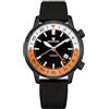 Minskolei Shield GMT Orologio automatico da uomo GMT Doppio fuso orario Orologi meccanici 42 mm acciaio inox 100 m impermeabile