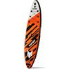 FUXTEC Stand Up Paddle Board| 13,4 kg | 320cm x 81cm x 15cm | Portata 150 kg | Packsack | Pompa a pistone | Kit di riparazione | FX-SUP320D1 Arancione/Bianco/Nero