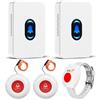 Daytech Pulsante di emergenza DAYTECH per anziani, con braccialetto SOS, confezione da 5 pezzi - Bianco