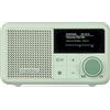 MEDION® MEDION S66822 Mini radio DAB+ portatile con Bluetooth (batteria ricaricabile fino a 6,5 ore, piccolo display a colori oscurabile, antenna telescopica, sleep timer, sveglia, snooze, AUX, USB-C) verde