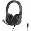Trust Cuffie con microfono Roha II Max USB, modello over-ear, con connessione USB-C, colore nero