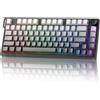 Selius Tastiera da gaming meccanica, gradiente nero - Tecnologia Hall Effect magnetica - Layout compatto 75% - Illuminazione RGB