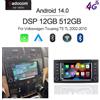 Selius Autoradio Android da 9,7 pollici con 12 GB di RAM e 256 GB di memoria interna - Amplificatore 4x50W - Doppio DIN