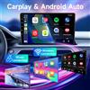Selius Autoradio Doppio DIN - Schermo touchscreen da 10 pollici - Android Auto e CarPlay - 4x50W con processore DSP