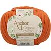 Anchor Cotone organico, 50 G, spessore: 4, presentazione: 125 m, filato per uncinetto rocky arancione