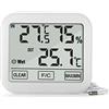 Green Blue Stazione meteorologica con sonda esterna da 1,5 m, lunghezza cavo 1,5 m, batteria 2xAA, GB381