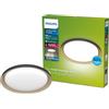 Philips Pebblo UltraEfficient, Plafoniera da soffitto, 10W, 1850lm, Luce Bianca Calda 2700K, 3 scene di luce SceneSwitch, Grado di protezione IP20, Nera