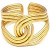 VLNET®| Vestopazzo anello fascia in ottone riciclato | bold, goccia, ventaglio, fantasia, intreccio, wave, cuori,stelle | Tg unica | misura regolabile | handmade