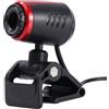 FONDOTIN Webcam per PC 1,3 Megapixel USB 2.0 Microfono, Nero | Cmos, 30 Fps e Rotazione a 360°, per Monitor e Desktop, Messa a Fuoco 8cm
