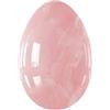 VIYOLI Set di uova Yoni in quarzo rosa naturale, uova di giada, rassodanti muscoli, per esercizi di Kegel, uova non forate, grandi