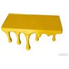 Generic Mensola sospesa in plastica, espositore da parete artistico, irregolare, per soggiorno e camera da letto (giallo)