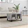 Generico Tavolino Salotto Grigio Cemento 60x50x36,5 cm Legno Multistrato,Grigio,15.28kg,830552
