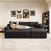 Comfyu Cloud Sofa 241 cm Divano angolare a L in velluto a coste per soggiorno | Morbido divano Cloud in velluto a coste con seduta profonda, design moderno a L, senza montaggio, ideale per il soggiorno.