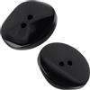 Aerzetix Set di 20 Bottoni a 2 Fori / L36 / 23 mm/Colore Nero/plastica