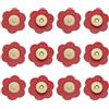 QUARKZMAN 6pz Bottoni a Scatto in Pelle Chiusure a Scatto Rosso Prugna | Magnetiche, per Borse per Fai Da Te Borse Vestiti Accessori Cucito a Mano