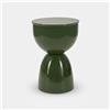 Mauro Ferretti Tavolinetto in Metallo Yao Verde Ø 31X46 cm