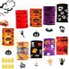 SHISHISHUNLi 8 Pezzi Lanterne di Carta per Halloween, Lanterne di Carta Pieghevoli per Halloween, Decorazioni per Interni Esterni, Feste H-alloween, Bar, Case Infestate