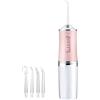 WildOath Idropulsore portatile con 3 modalità, irrigatore orale senza fili bianco, 4 punte a getto, tecnologia a impulsi per la pulizia dentale, altezza 22,6 cm (rosa)