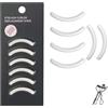 UXIETIN Ricariche per piegaciglia in morbida gomma di silicone, compatibili con Shiseido, Tweezerman, Revlon, Shu Uemura, Surratt, e.l.f, piegaciglia da viaggio, portatile, accessorio cosmetico