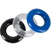 Orion pene anello Set da pezzi - Cock Ring Set per gli uomini, Anello per il pene del Trio per aumentare il desiderio, Cock Ring Triple per lui, Trasparente, Blu, Nero