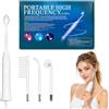 CHARMNAIL Massaggiatore Viso Alta Frequenza, Cura Come Microneedling Viso E Radiofrequenza Viso A Casa, Dispositivo Portatile Con 4 Tubi Per Pelle E Cuoio Capelluto, Livelli Regolabili