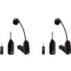No 2X UHF Strumenti Sassofono Microfono Ricevitore Trasmettitore Portata 50M4862