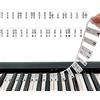 Fangehong Silicone Pianoforte Tastiera Adesivi, Adesivi Note Musicali per Tastiera, Luminoso 61/88 Tasti Etichette di Note di Tastiera di Pianoforte, Pianoforte Note Guida per Bambini e Principianti (61 Key A)