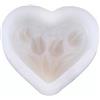 Tmboryuu Stampo Multiuso a Forma Cuore in Silicone, Ideale per Decorazioni Nozze e stampi per Candele con ' per Festival
