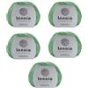 Lanaio filati pregiati di lana Lanaio Versàtil 5 Gomitoli (250gr) Misto Cotone Lana Merino Irrestringibile - Morbida Non Pizzica Per Mezza Stagione e Copertine Neonato - Ferri/Uncinetto 4-5mm Made in Italy (5, Verde Chiaro 14602)